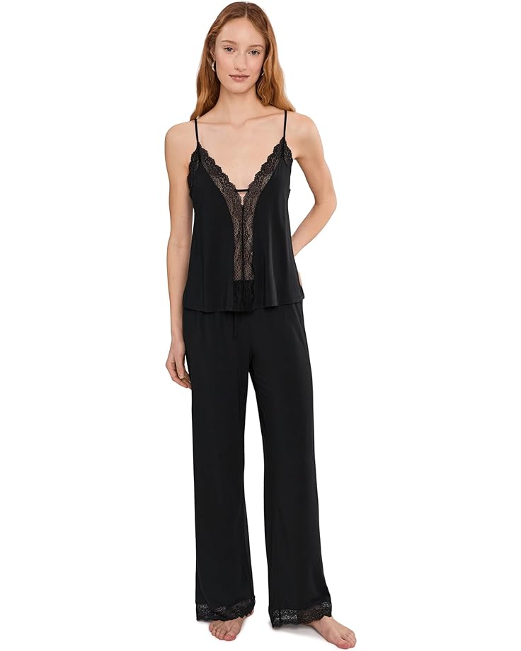 

Женский пижамный комплект Eberjey Lara Cami/Pants, Black
