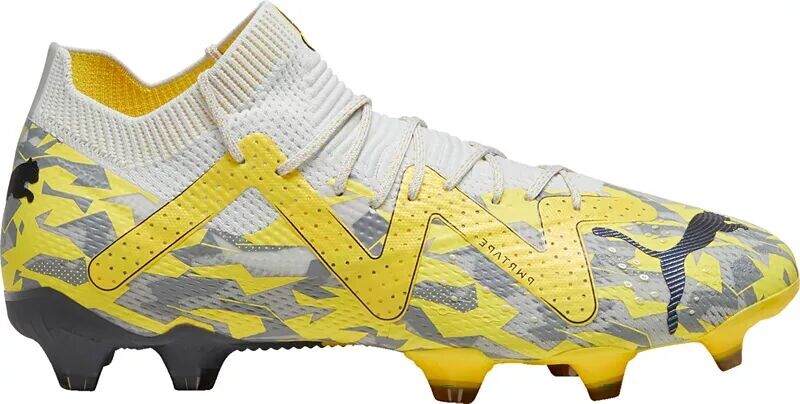 

Футбольные бутсы Puma Future Ultimate FG, серый/желтый