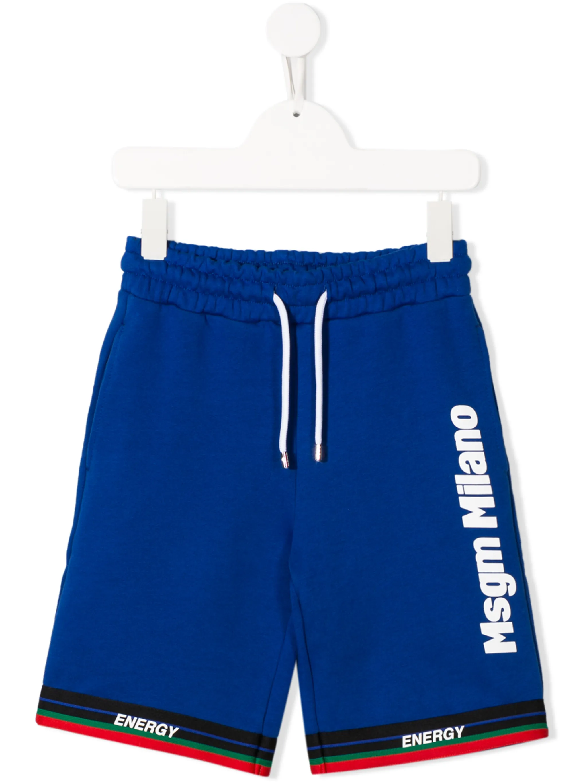 

Спортивные шорты с логотипом Msgm Kids, синий