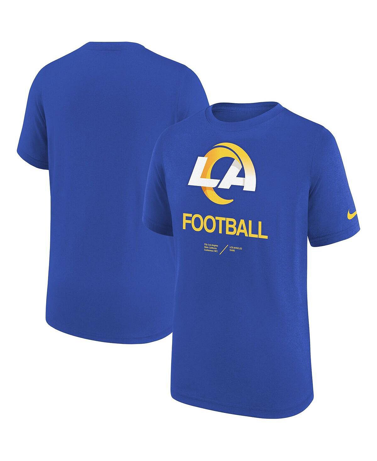 

Футболка Big Boys Royal Los Angeles Rams Sideline Legend Performance Nike