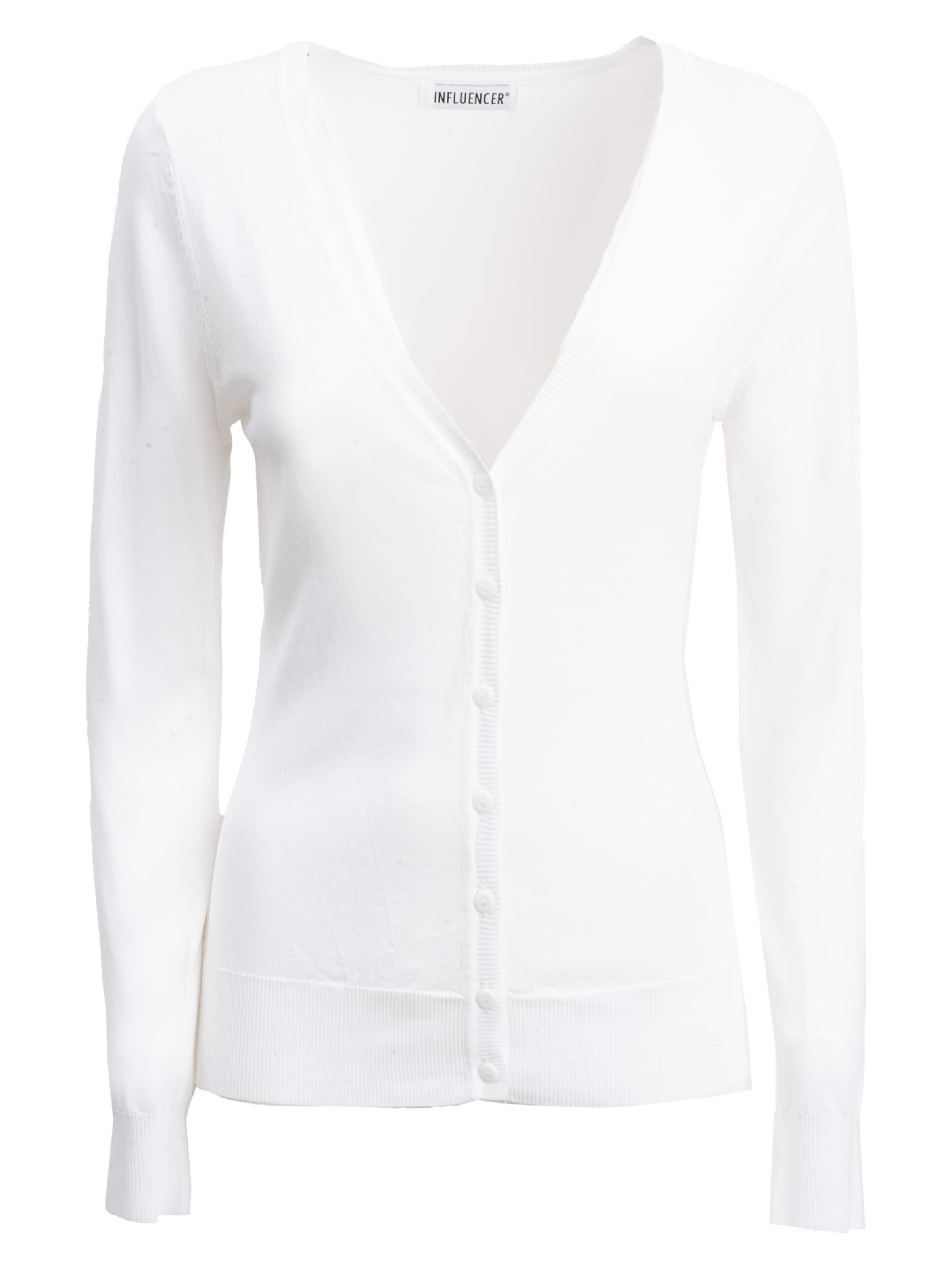 

Influencer Вязаный кардиган в белом цвете