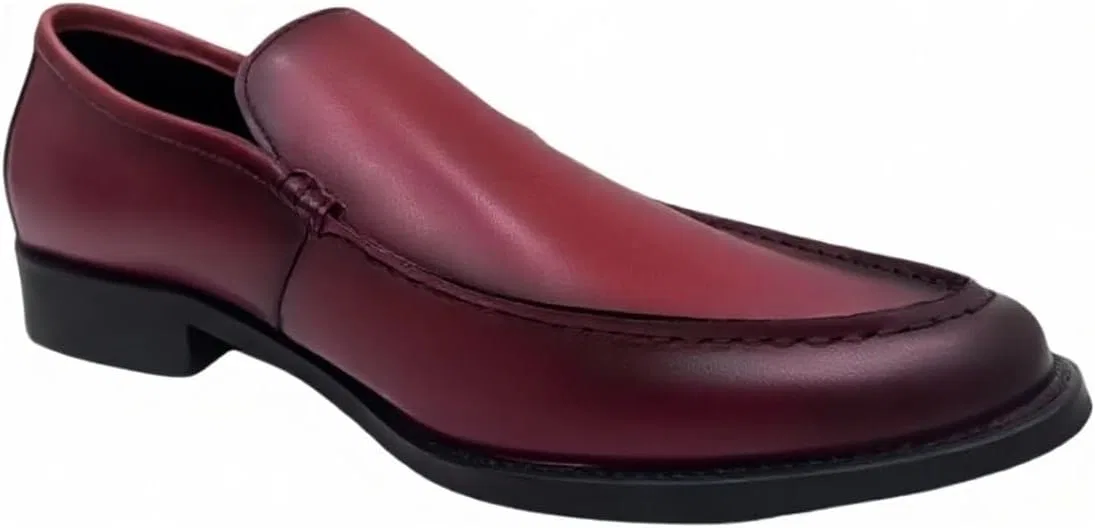 Лоферы из кожи, Classic Black, 1 Red Ribbon Solid