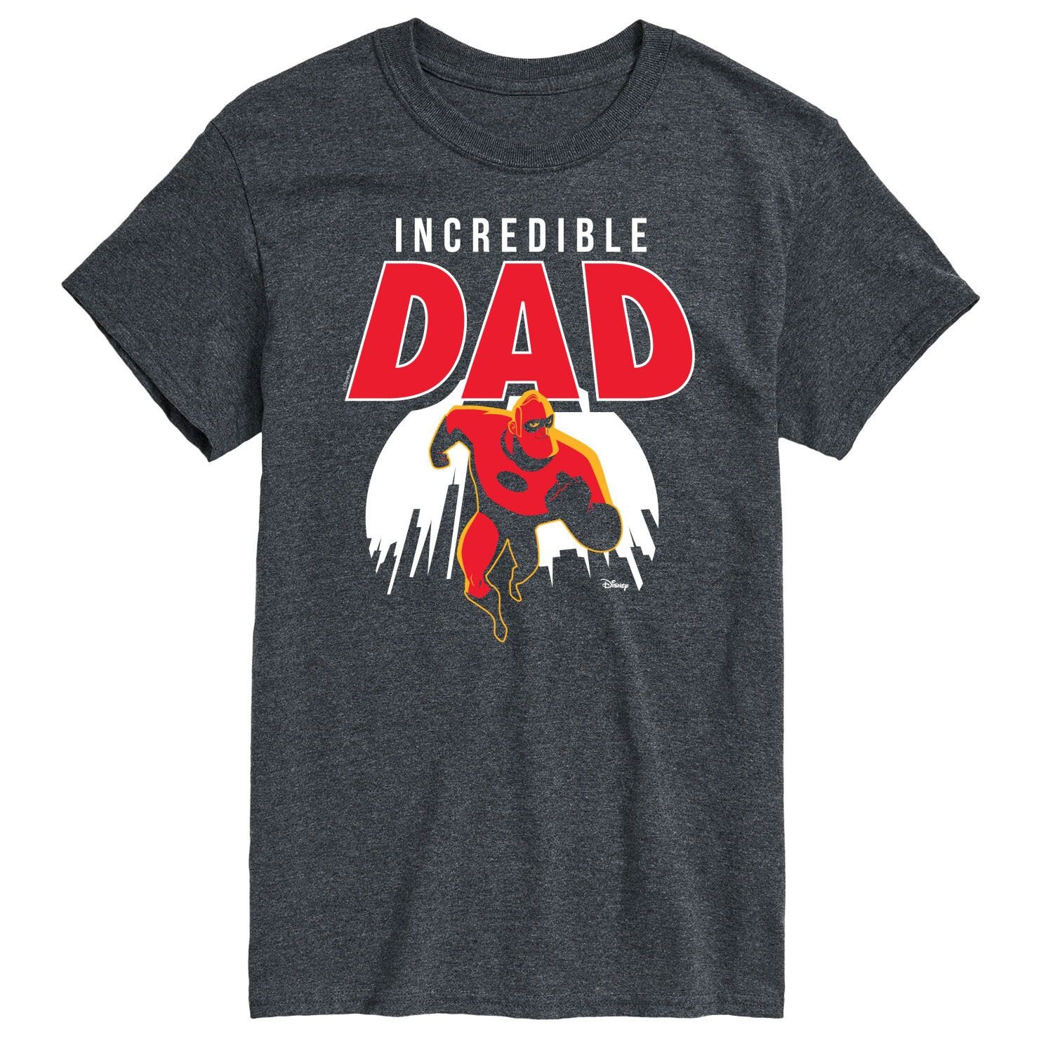 

Мужская футболка The Incredibles Incredible Dad от Disney Licensed Character, серый