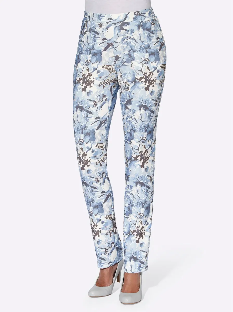 

Тканые брюки Classic Basics, цвет Bleu-Weiß-Bedruckt