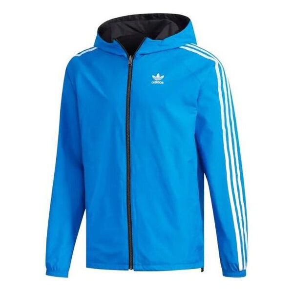 

Куртка adidas originals Reversible Windbreaker Jacket 'Blue Bird Black', синий