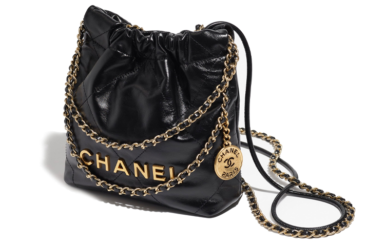 Сумка 22 Mini 23S Глянцевая Телячья Кожа Черная CHANEL — фото 2