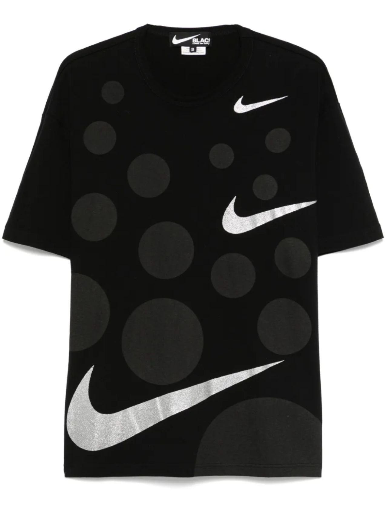 

Футболка с логотипом Swoosh из коллаборации с Nike Comme Des Garçons, черный