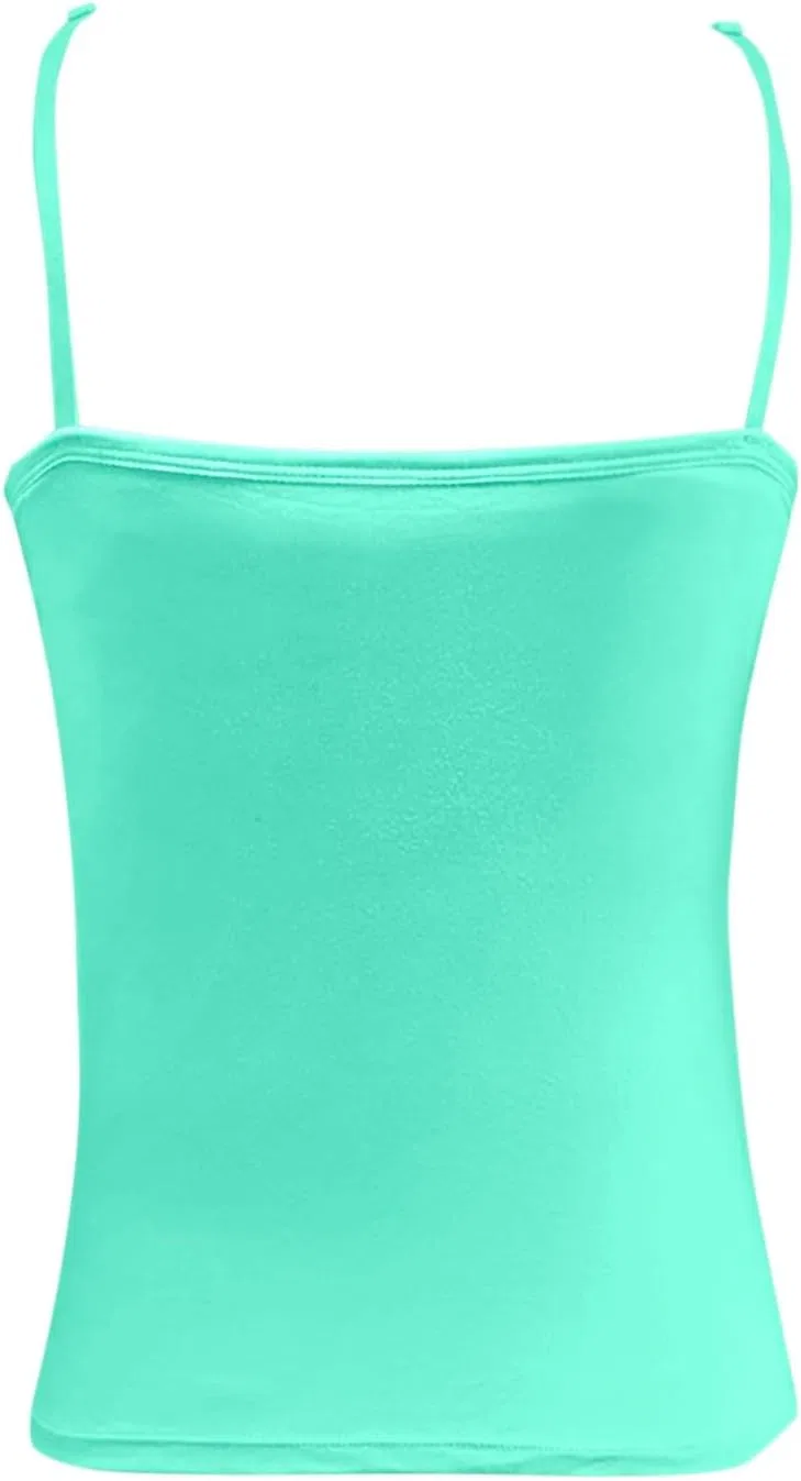 Топ на бретелях со встроенным бюстгальтером для женщин, Mint Green — фото 3
