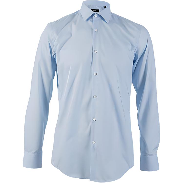 

HUGO BOSS Мужская рубашка светло-голубого цвета