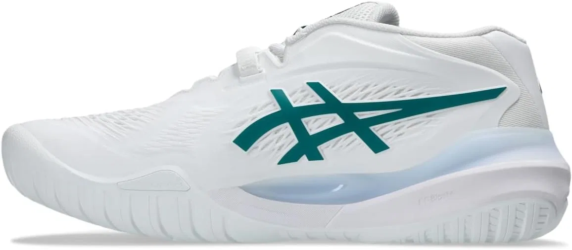 Кроссовки теннисные ASICS, White/Pitch Green — фото 4