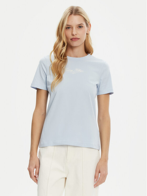

Футболка обычного кроя WW0WW45428 Tommy Hilfiger, голубой