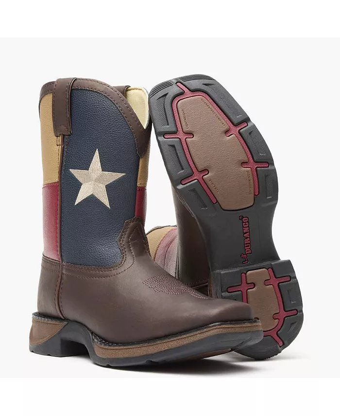Детские Lil' Rebel от Kids' Texas Flag Western Boot Durango, коричневый — фото 2