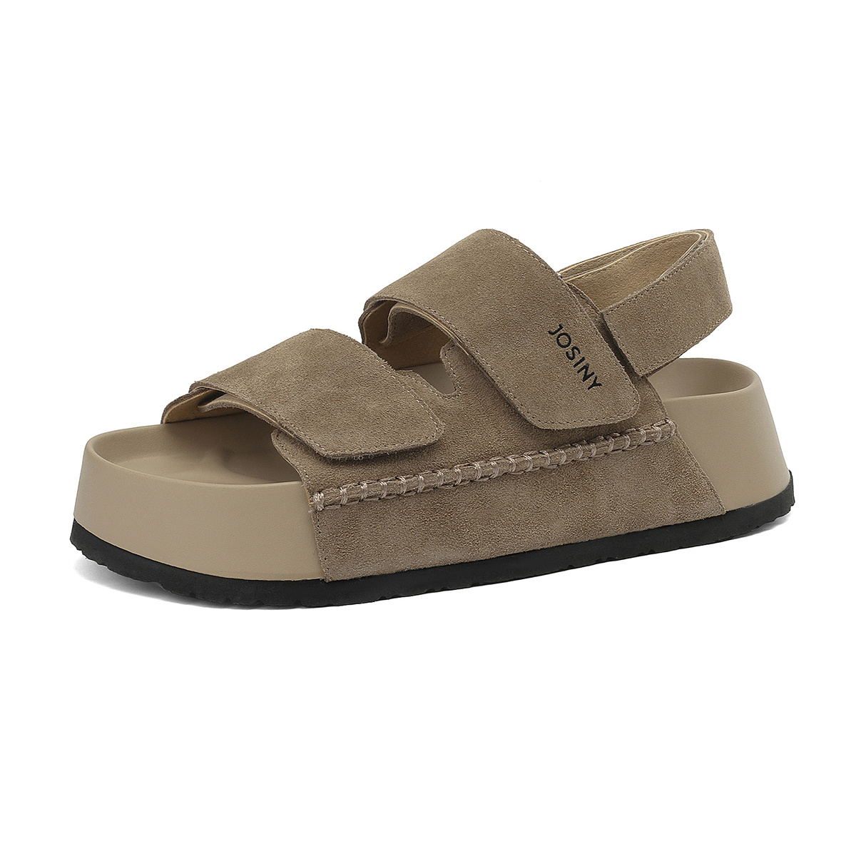 Пляжные сандалии женские Ecru/Khaki JOSINY