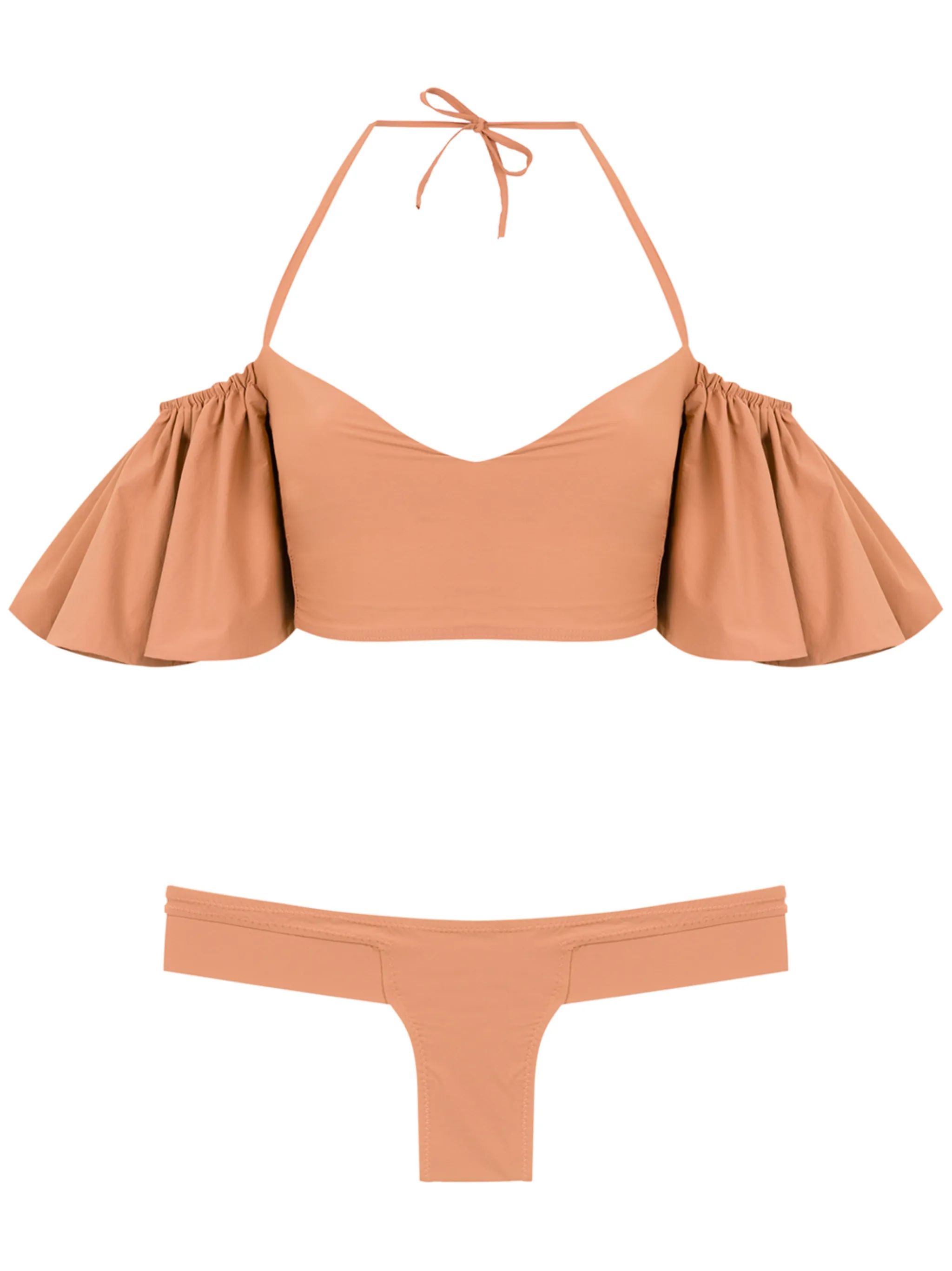 

Комплект бикини с оборками Amir Slama, нейтральный