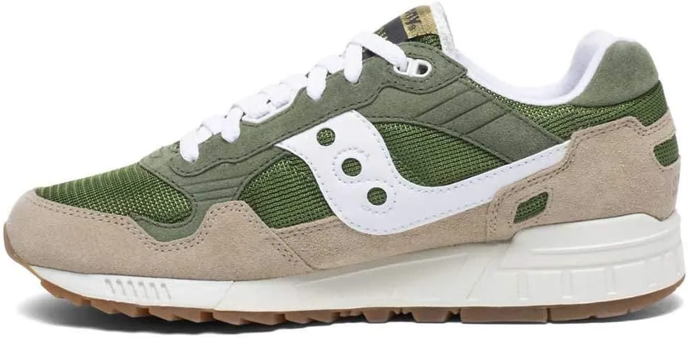 Кроссовки для легкой атлетики Saucony Unisex Shadow 5000 зелено-коричневого цвета — фото 3