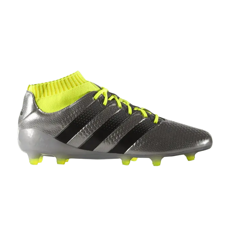 

Кроссовки Ace 16.1 Primeknit FG 'Silver Metallic Sonic Yellow', серебряный