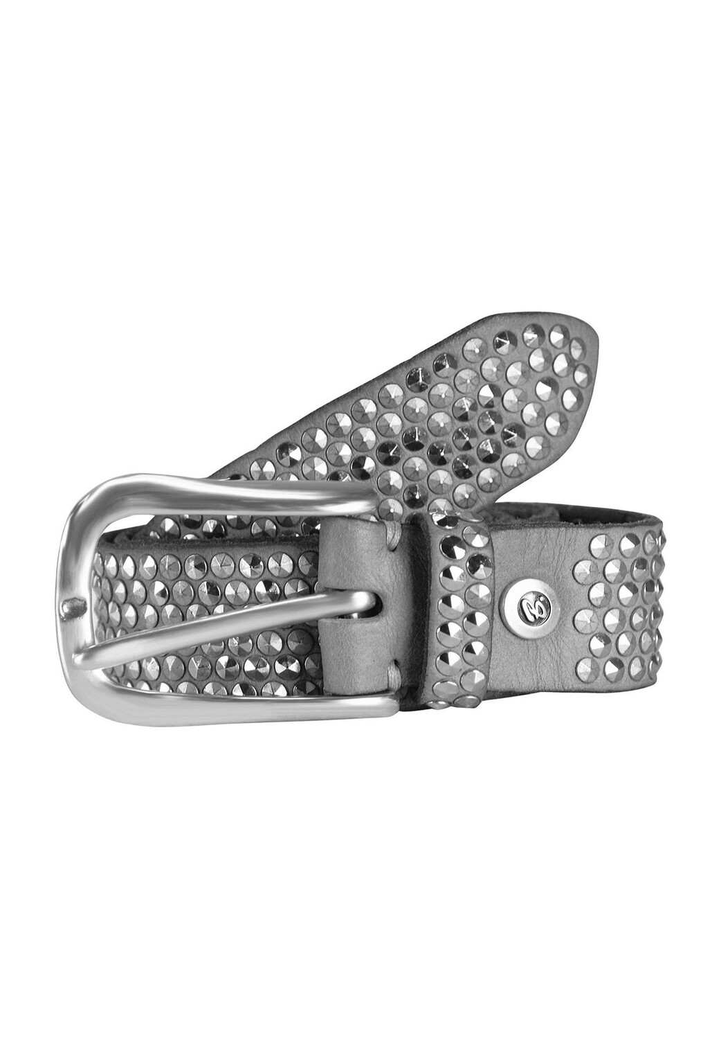 

Кожаный ремень с заклепками B.BELT, цвет Hellgrau