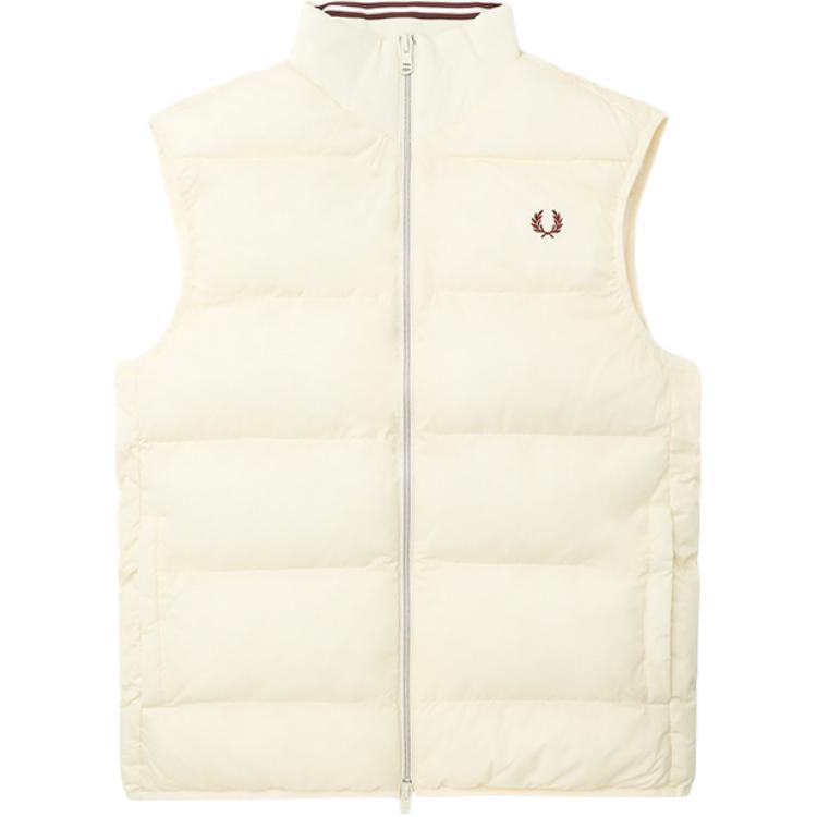 

Вышитая логотипом утепленная куртка FRED PERRY, Oat Ivx