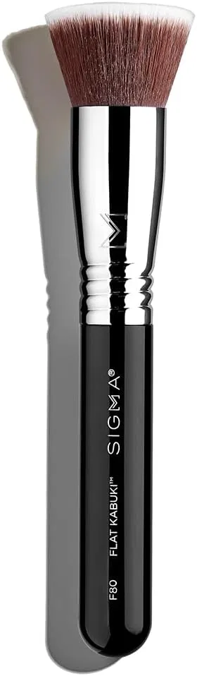 Кисть кабуки Sigma Beauty F80 Flat Kabuki, черная