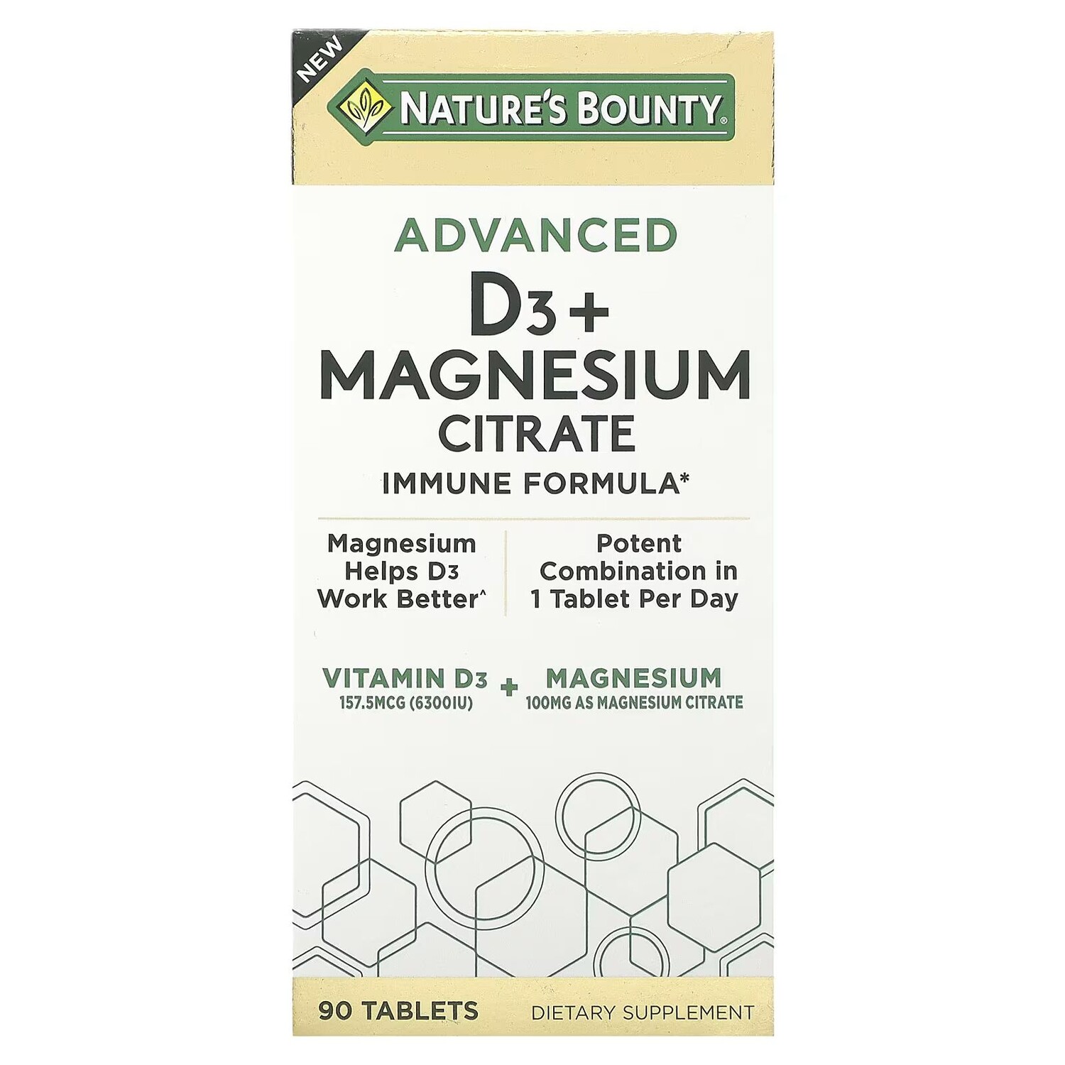 

Advanced D3 + Цитрат магния, 90 таблеток Nature'S Bounty