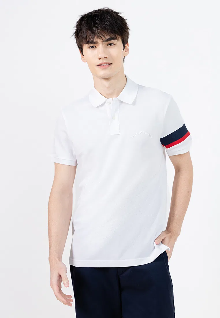 Футболка поло с цветной лентой на рукаве, Th Mainline Tommy Hilfiger