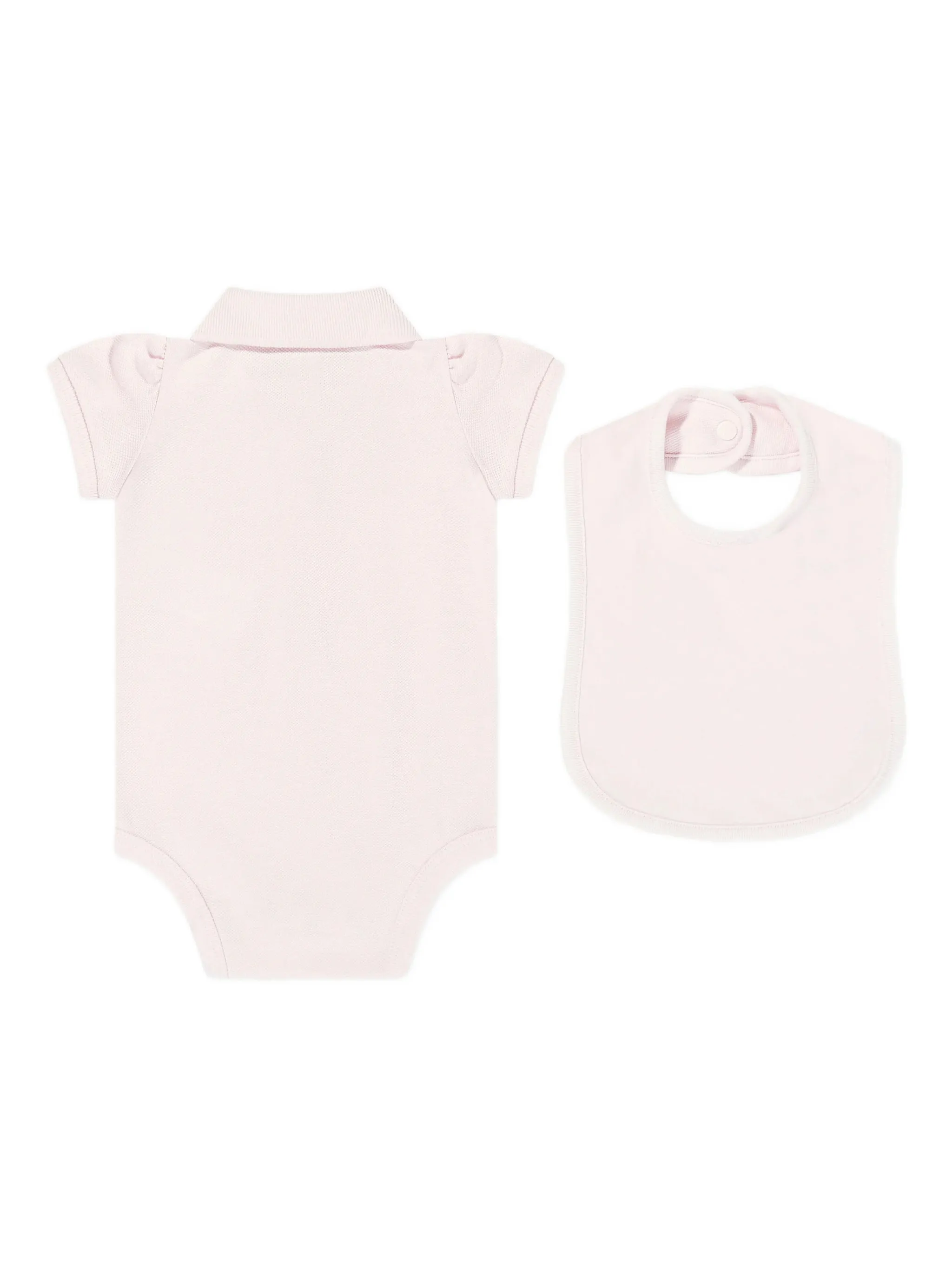 Комбинезон для новорожденного с вышивкой Polo Ralph Lauren Kids, розовый — фото 2