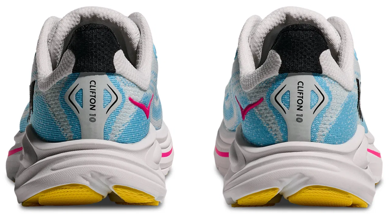 Кроссовки для девочек Clifton 10 HOKA, цвет Frost/Soaring Blue — фото 3