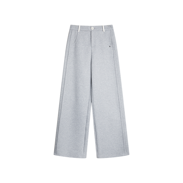 

ELLE Повседневные брюки женские Light Gray утепленные широкие