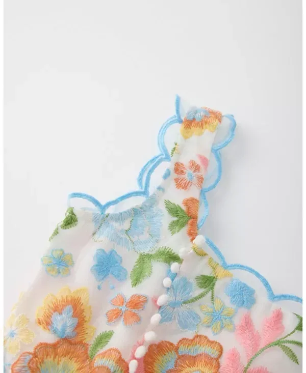 Детское платье для девочек с вышивкой Bianca Marlo Kids, Floral — фото 4