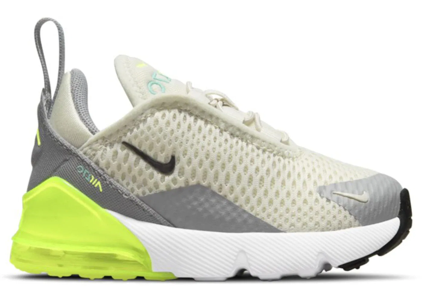 Детские кроссовки Lifestyle Nike Air Max 270, Light Bone/Volt/Particle Grey/Black
