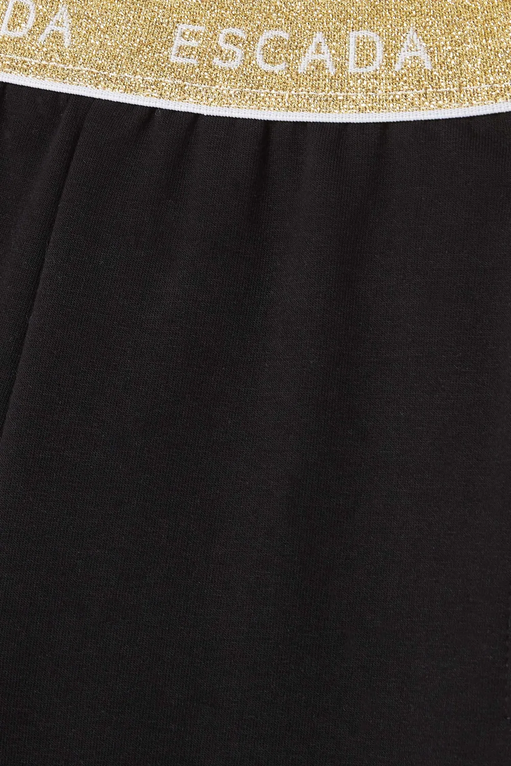 Брюки спортивные хлопковые Logo Sweatpants Escada, черный — фото 4
