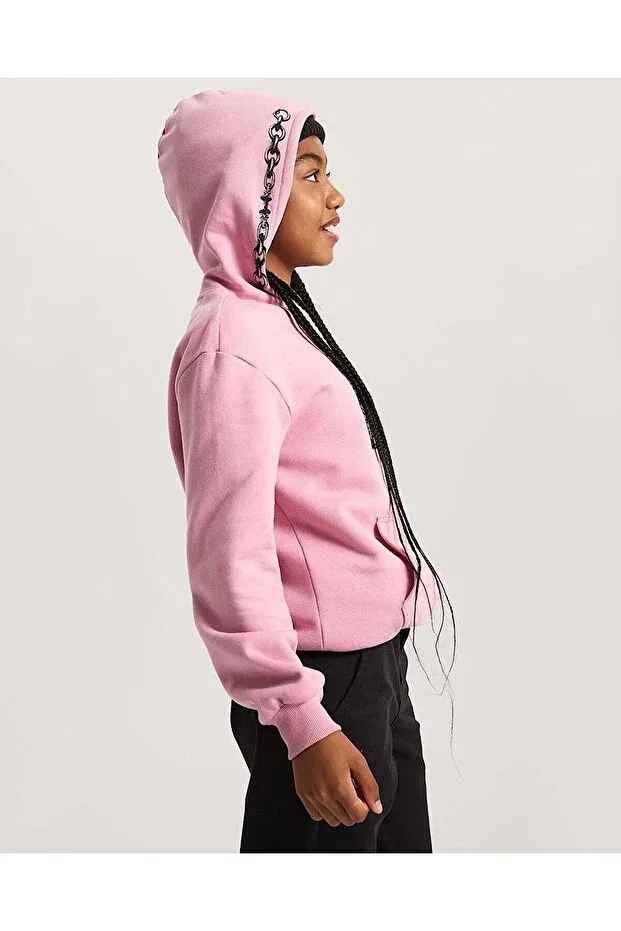 Детское худи с капюшоном The chain hoodie Vans, Pink — фото 3
