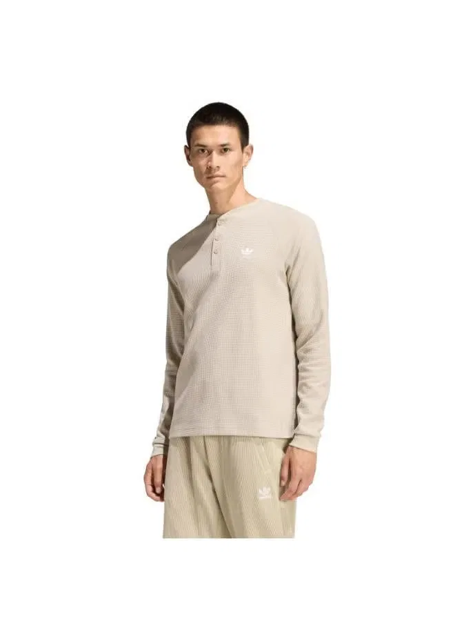 Лонгслив свободного кроя Trefoil Essentials Adidas Originals, хаки