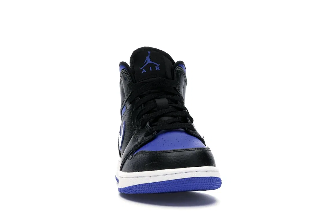 Детские кроссовки Lifestyle с принтом Jordan 1 Mid Jordan, Black/Royal — фото 2