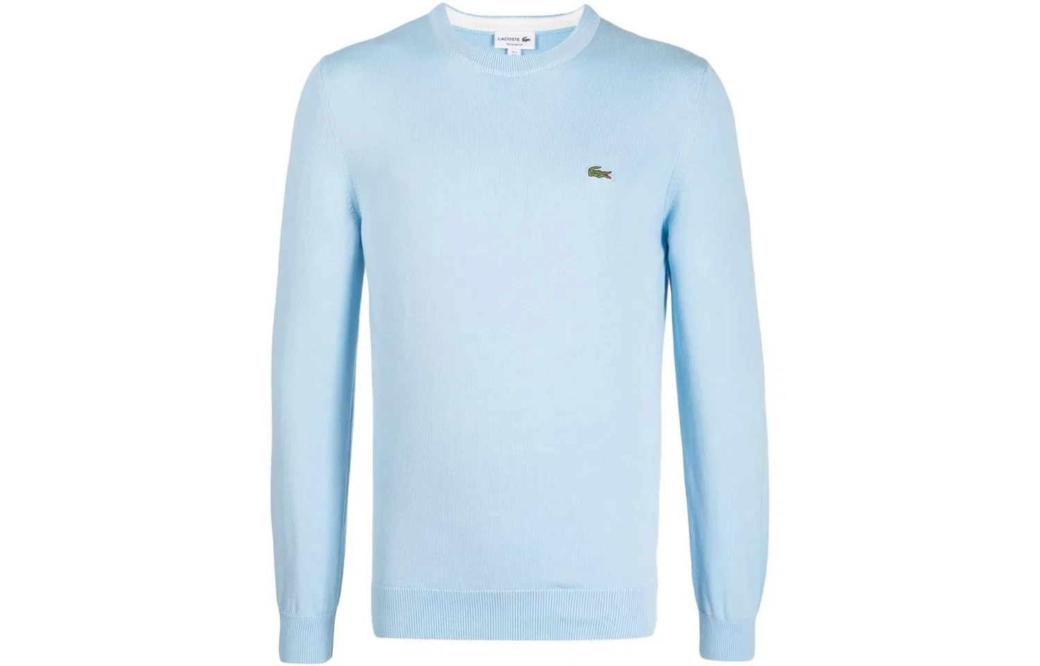 Свитер мужской Lacoste Logo Patch Crewneck Knitted Jumper, с круглым вырезом, оливковый — фото 3