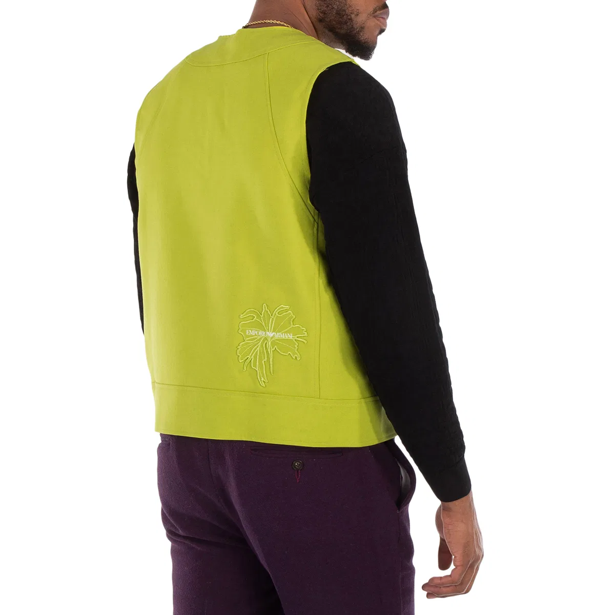 Жилет с асимметричной молнией Asymmetric-Zip Neon Vest Emporio Armani, Multicolor — фото 4