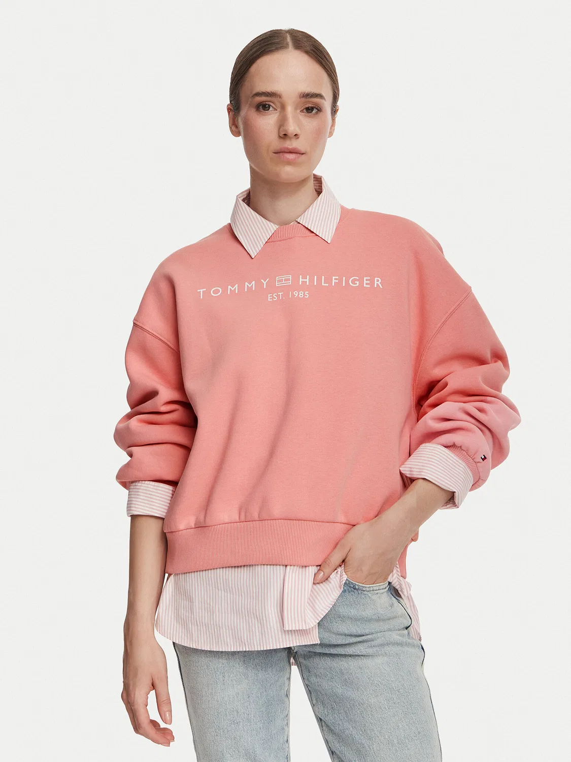 Женская толстовка стандартного кроя Tommy Hilfiger, розовый