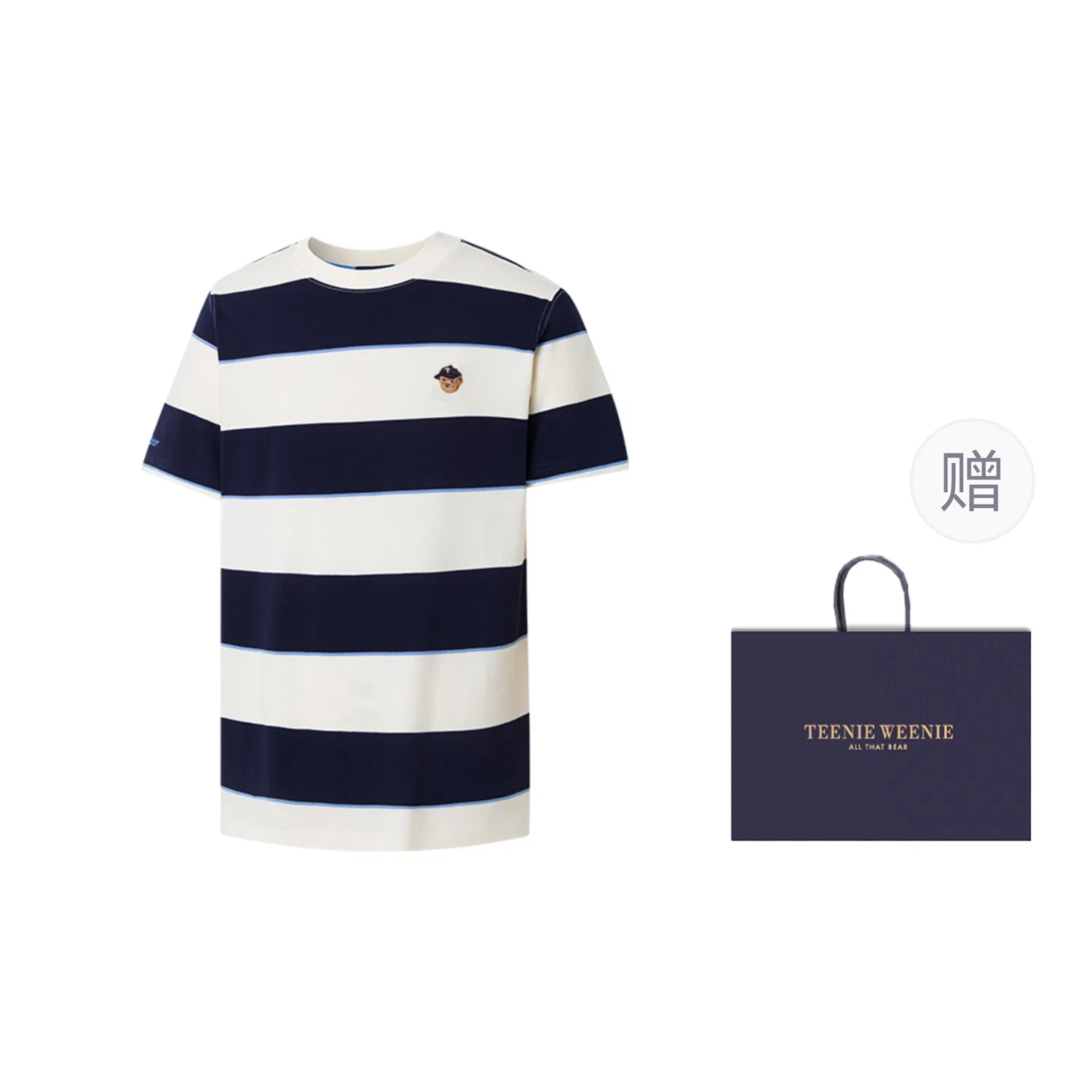 Детская футболка с принтом Evergreen Collection Teenie Weenie Men, Navy Blue A2