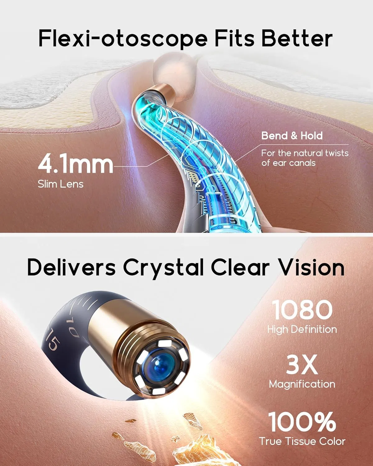 Набор для удаления серы из ушей Earsight Plus, беbirdpromax, темно-синий Bebirdpromax — фото 4