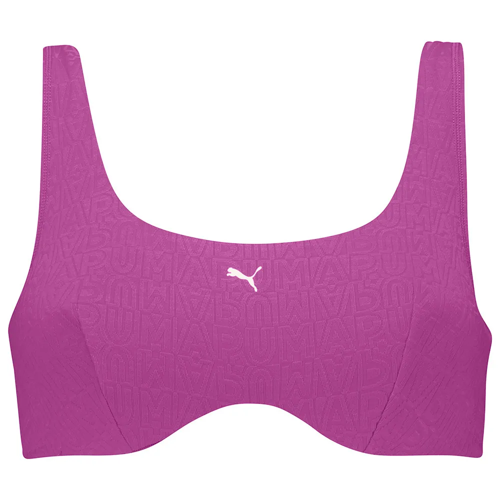

Топ бикини Puma Jacquard Scoop, фиолетовый