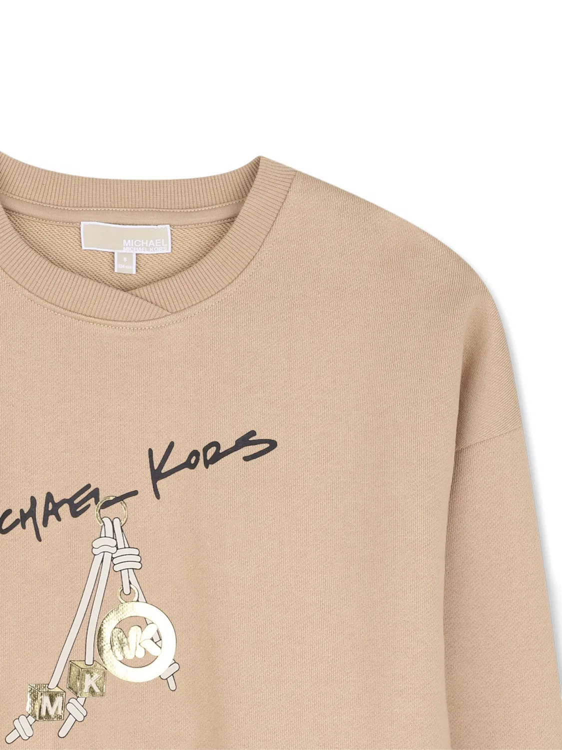 Свитшот хлопковый бежевый Michael Kors, нейтральные — фото 2