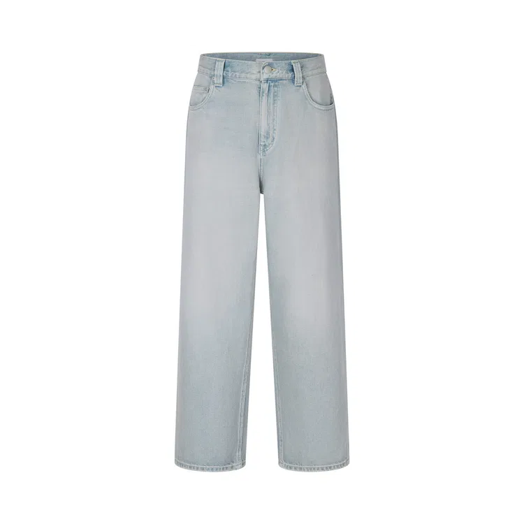 Детские джинсы свободного кроя Nice Rice, Цвет Washed Blue