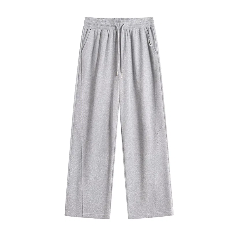 Детские унисекс брюки из вафельной ткани с завязкой Straight Leg Tonlion, Heather Grey