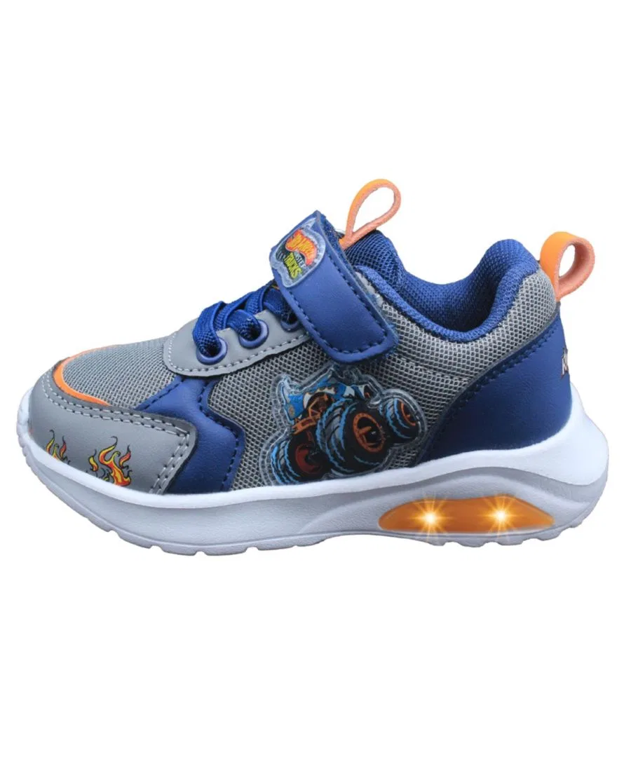 Кроссовки с подсветкой Hot Wheels Monster Trucks, Rhinomite Gray Blue — фото 4