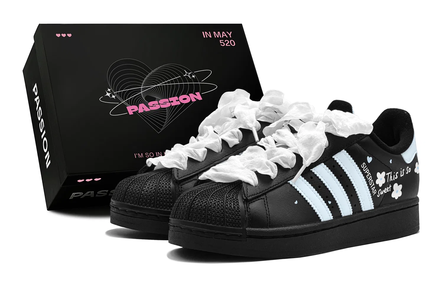 Детские кроссовки для скейтбординга с принтом Adidas Originals Superstar 2, Light Blue