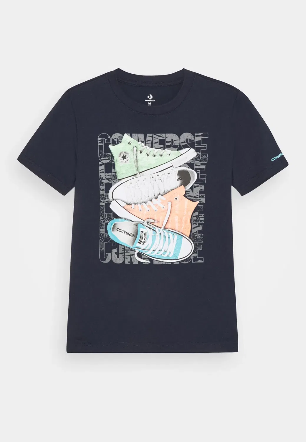 Футболка унисекс с коротким рукавом и графическим принтом Chuck Taylor Converse, Obsidian