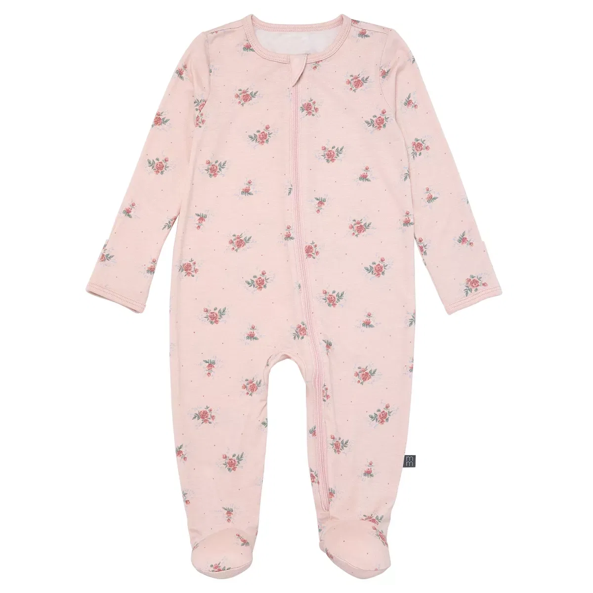 Детский комплект ползунков с принтом 2 шт Sleep 'N Play With Mittens Modern Moments by Gerber, Pink Roses — фото 2
