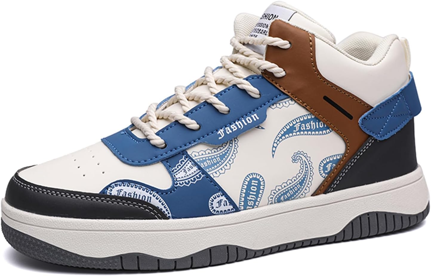 

Мужские модные кроссовки SPWAGYM, высокие скейт-обувь, стильные кроссовки для мужчин, повседневная обувь для ходьбы, синий