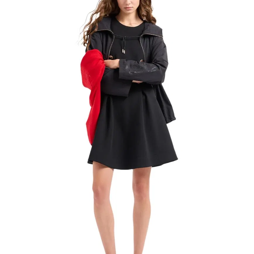 Куртка, сезон весна-осень, EMPORIO ARMANI, Black — фото 4
