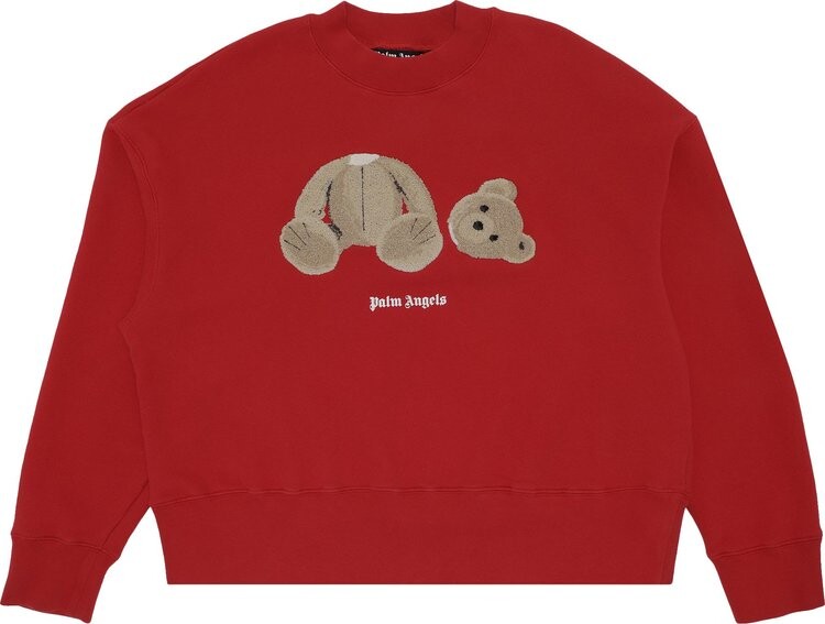 

Толстовка Palm Angels Bear Crew 'Red/Brown', красный